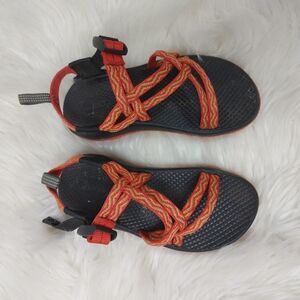Size 13 Chaco Kid's ZX1 Ecotread Red Orange Yellow